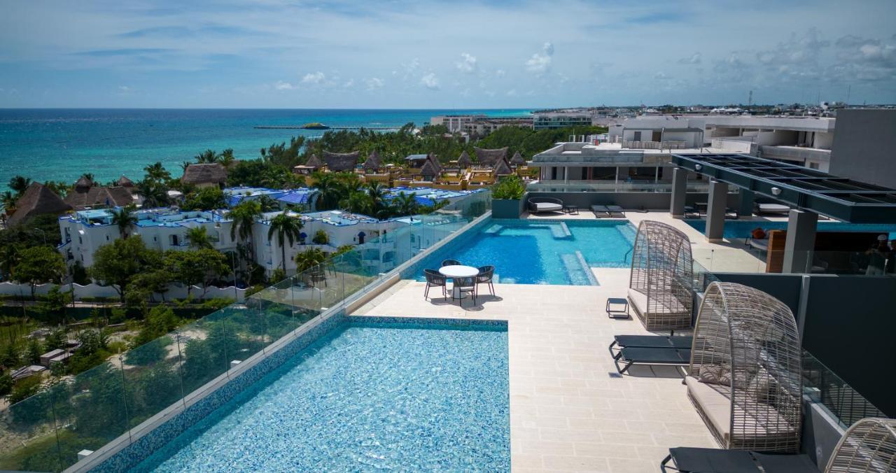 Magnificent View Of The Caribbean Sea/3Pool/Skybar By Yeah Apartment Playa del Carmen Bagian luar foto